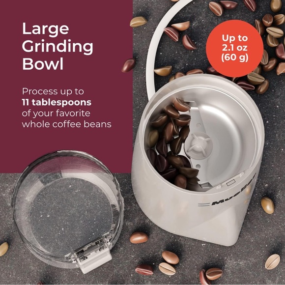 ☕️Mueller HyperGrind Precision Electric Spice/Coffee Grinder Mill☕️ ~Grey NWT - Picture 7 of 14